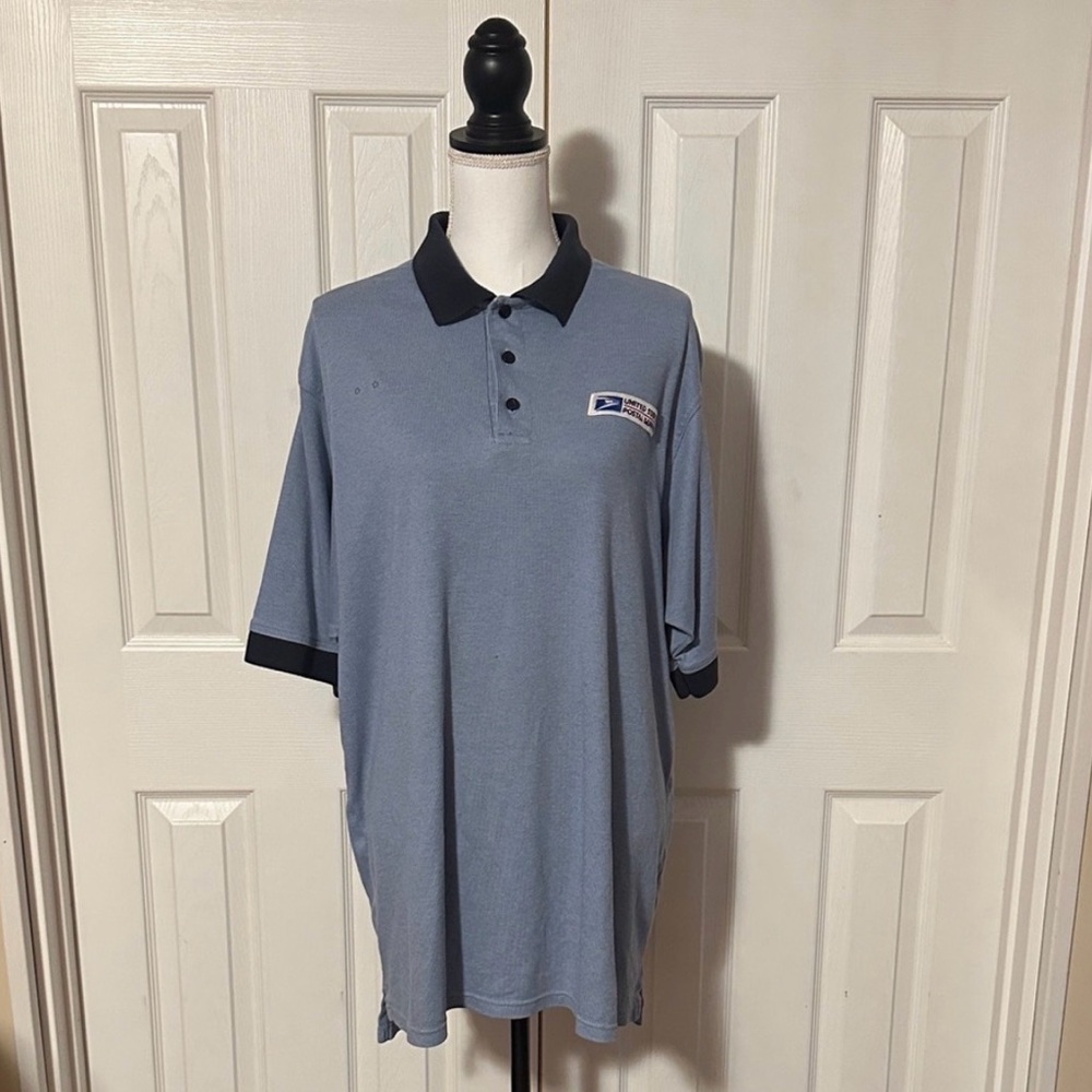 USPS Window Clerk Men’s Blue Polo Shirt